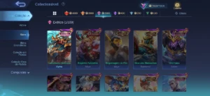 Conta mobile legends full heróis e emblemas com skins