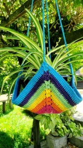 Cestinha / Suporte para Vaso em Crochê