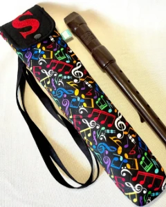 Capa para Flauta Soprano com Inicial Personalizada - Artesanato e Personalizados