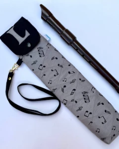 Capa para Flauta Soprano com Inicial Personalizada - Artesanato e Personalizados