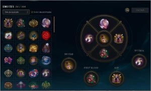 CONTA OURO 2 COM VÁRIAS SKINS - League of Legends LOL