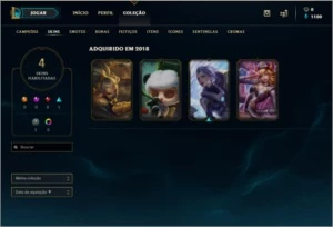 Conta level 33, Prata IV, 21 Campeões - League of Legends LOL