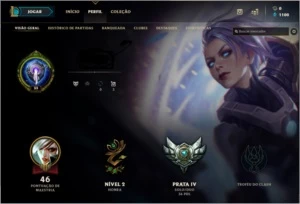 Conta level 33, Prata IV, 21 Campeões - League of Legends LOL