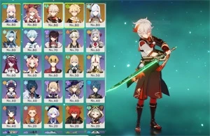 Kazuha - Kokomi - Eula -Shenhe - Jade- AR 52 - Genshin Impact