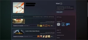 CONTA STEAM CSGO PRIME COM 5 MEDALHAS RARAS - Counter Strike