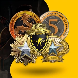 CONTA STEAM CSGO PRIME COM 5 MEDALHAS RARAS - Counter Strike