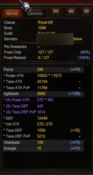 Conta Level 1596 Real Mu - MU Online