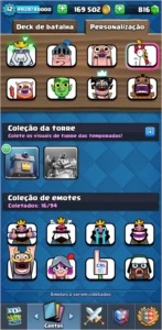 CONTA CLASH ROYALE NÍVEL 12