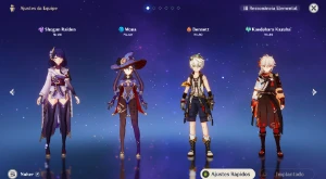 Conta Genshin impact Ar55 com Raiden,Zhongli,Nahida e mais