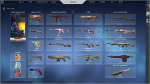 Conta Valorant Platina 3 com mais de R$ 1000 em skins