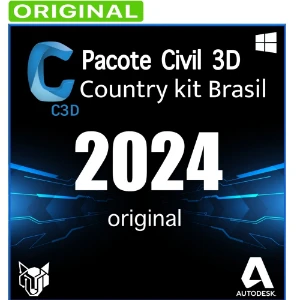 Pacote  Civil 3D Country Kit Brazil para Windows - Original - Softwares e Licenças