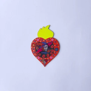 Enfeite de Parede Catrina Vermelha - Artesanato e Personalizados