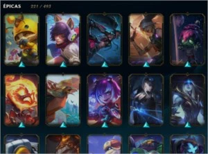 CONTA LEAGUE OF LEGENDS - 700 SKINS - UNICO DONO LOL