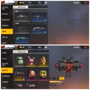 Conta gemada top - Free Fire