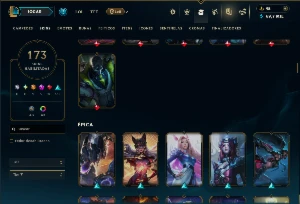 Bronze 4 com TODOS os Champs e 173 Skins ( ADC / SUP / TOP ) - League of Legends LOL