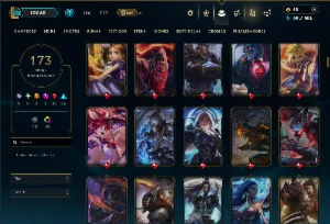 Bronze 4 com TODOS os Champs e 173 Skins ( ADC / SUP / TOP ) - League of Legends LOL