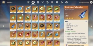 Conta 100% F2P Genshin Impact - AR 56 - NA - Ayaka + Arma T5