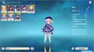 Conta genshin AR10 - Qiqi + Noelle C1 e espadão de favonius - Genshin Impact