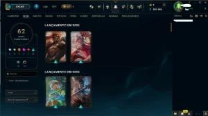 Conta lol Mestre todos campeões + 62 skins +lvl 458 - League of Legends