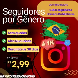 [ Promoção ] Audiência Instagram: Seguidores por Gênero! - Social Media