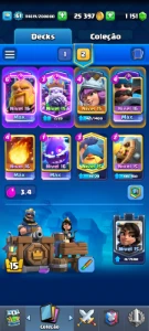Deck Gg Real Evoluido + 10 Evoluções -  [Troféus: 10800] - Clash Royale