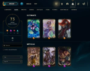 CONTA LOL - LVL 171 - 98 Champions - 73 Skins - FULL ACESSO - League of Legends