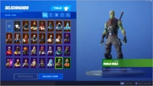 Conta Battle Royale + Salve o Mundo com 800 v-bucks - Fortnite