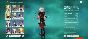 Kazuha+Xiphos+Yelan+Nahida+kukiC2, Ar.45 Barato - Genshin Impact