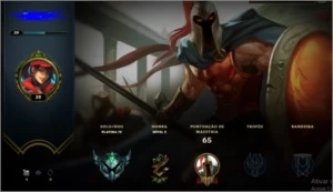 Conta Platina IV Virgem, só upei o elo - League of Legends LOL