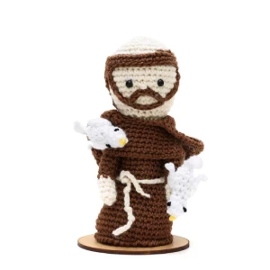 São Francisco de Assis em Amigurumi - Artesanato e Personalizados