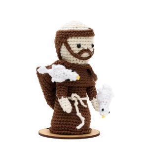 São Francisco de Assis em Amigurumi - Artesanato e Personalizados