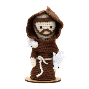 São Francisco de Assis em Amigurumi