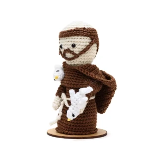 São Francisco de Assis em Amigurumi - Artesanato e Personalizados