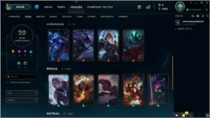 Conta Platina 4 em todas as filas - League of Legends LOL