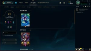 Conta Platina 4 em todas as filas - League of Legends LOL