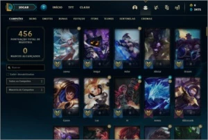 Conta de lol Ouro 3 80 skins! - League of Legends