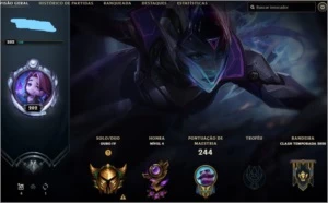Conta lol Gold IV Main sup - League of Legends