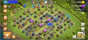 Cv13 quase full defesas barato com sexto construtor - Clash of Clans