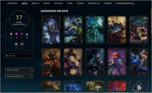 Conta diamante - League of Legends LOL