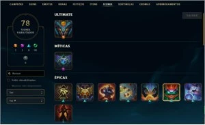 Conta diamante - League of Legends LOL