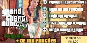 Mod Menu De Gta V, Dinheiro Infinito E Mais de 100 Funções