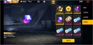 CONTA FREE FIRE BASTANTE GEMADA COM 6 CUBOS MÁGICOS