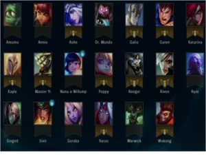 Conta de League of legends 21 campeões 1 skin LOL
