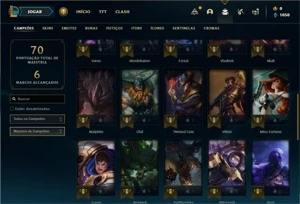 Conta ouro 2 com 36 Champs e 6 Skins - League of Legends LOL