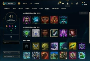 Conta ouro 2 com 36 Champs e 6 Skins - League of Legends LOL