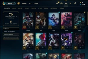 Conta ouro 2 com 36 Champs e 6 Skins - League of Legends LOL