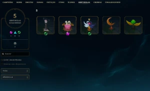 Conta LoL com skin Lux prestígio borda rara 2022 - League of Legends