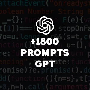 1800 Prompts de Comando Secretos Chat GPT