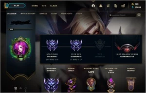 Conta League of Legends s9 GM LOL