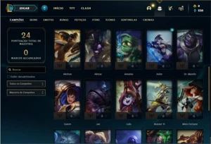 Conta Platina 1 com 68 PDL, 28 Champs e 5 Skins - League of Legends LOL